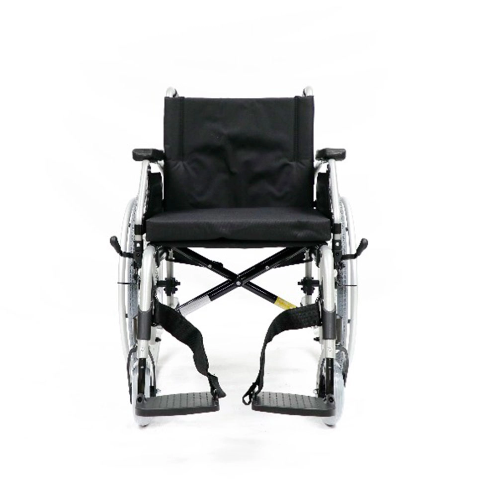 Cadeira de rodas dobrável X1 com estrutura em X em alumínio — Mobility