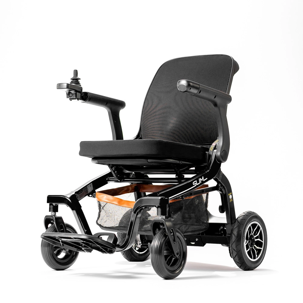 Cadeira de Rodas Motorizada Slim Power Lite - Cor: Preto