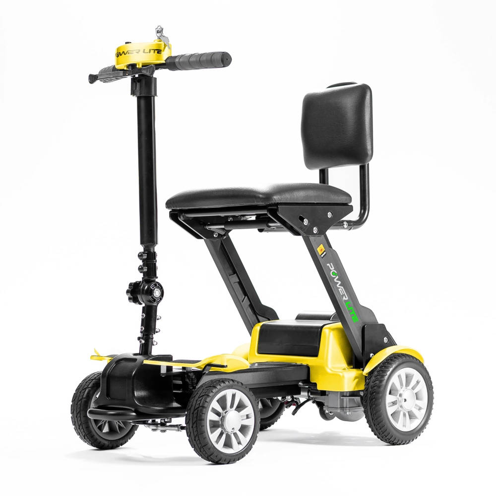 Scooter Elétrica Dobrável Motorizada Mini S Power Lite - Cor: Amarelo