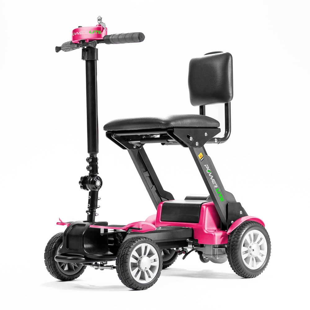 Scooter Elétrica Dobrável Motorizada Mini S Power Lite - Cor: Rosa